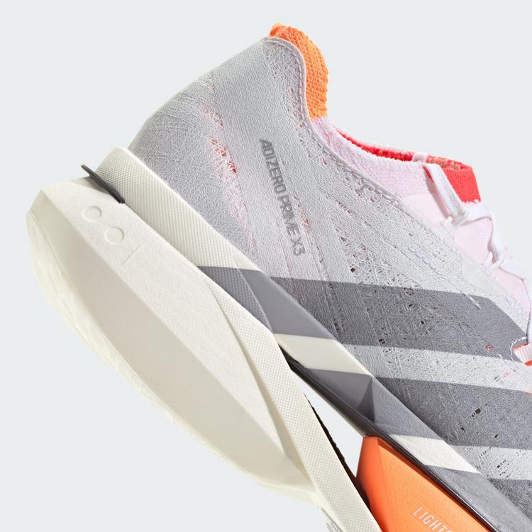 adidas adidas Adizero Prime X3 Strung Schuh Laufschuhe - Cloud White / Cloud White / Lucid Red - 7 | SportScheck