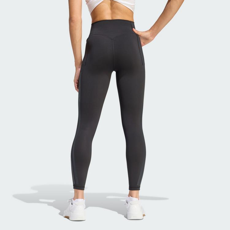 adidas adidas Optime Workout 3-Streifen 7/8 Leggings Tights Damen - Black - 1 | SportScheck