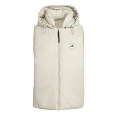 adidas adidas By Stella McCartney Padded Weste Fleeceweste Damen Willow Grey