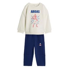 adidas ADIDAS MARVEL SPIDER-MAN JOGGER Trainingsanzug Kinder Off White / Dark Blue