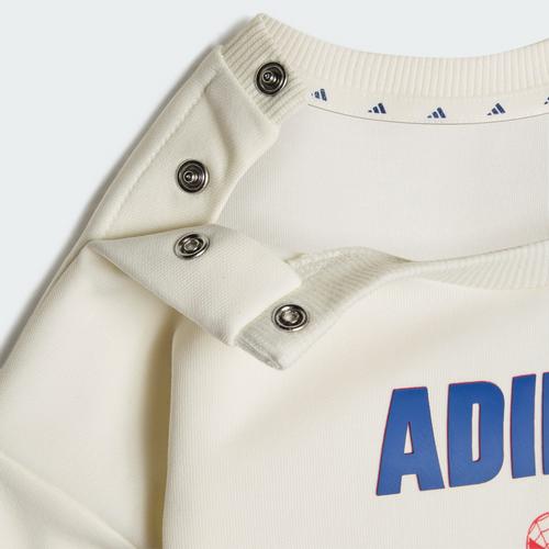 Rückansicht von adidas ADIDAS MARVEL SPIDER-MAN JOGGER Trainingsanzug Kinder Off White / Dark Blue