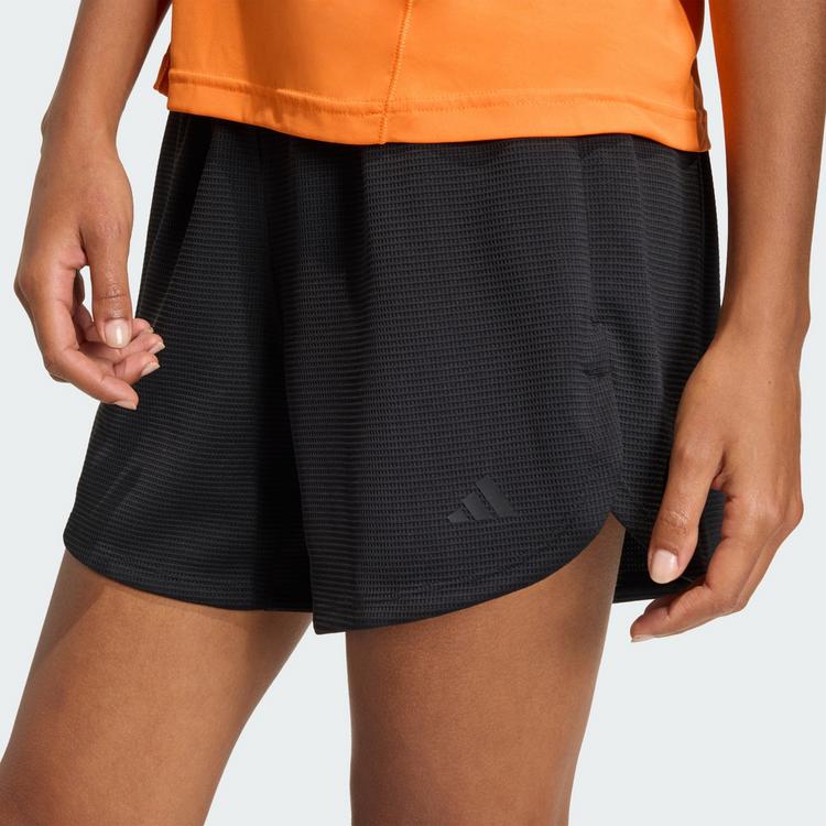 adidas adidas Pacer Workout Waffle Shorts Funktionsshorts Damen - Black - 0 | SportScheck