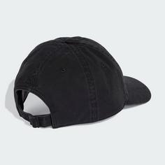 Rückansicht von adidas WASHED DAD KAPPE Cap Black