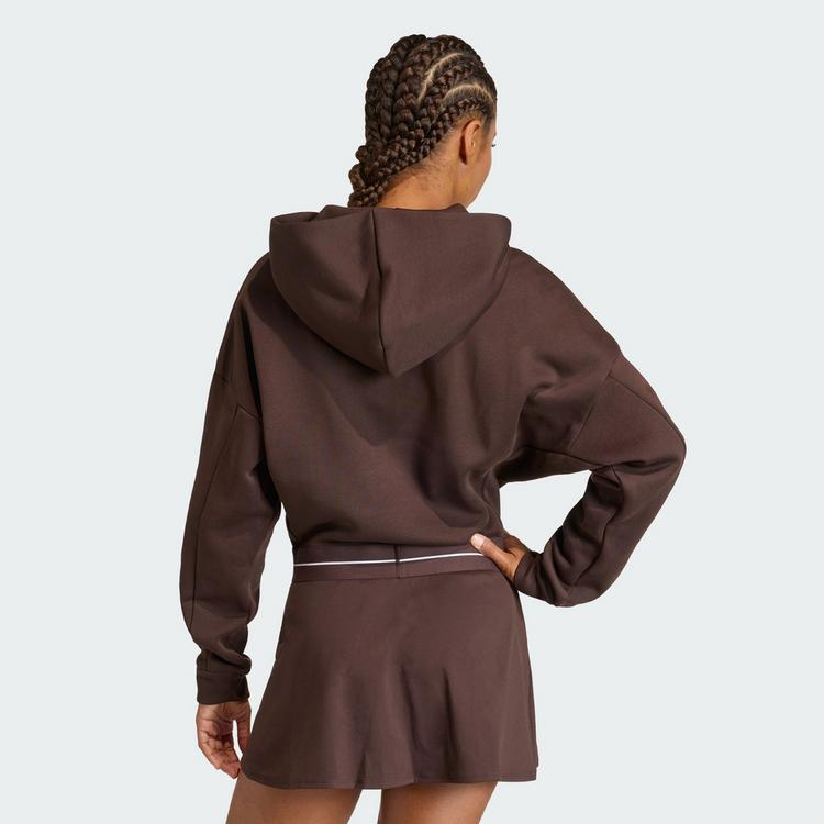 adidas adidas Hyperglam Cropped Hoodie Hoodie Damen - Aurora Coffee - 1 | SportScheck
