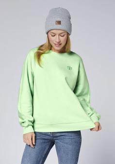 Rückansicht von Chiemsee Rundhalspullover Sweatshirt Damen 14-6319 Meadow