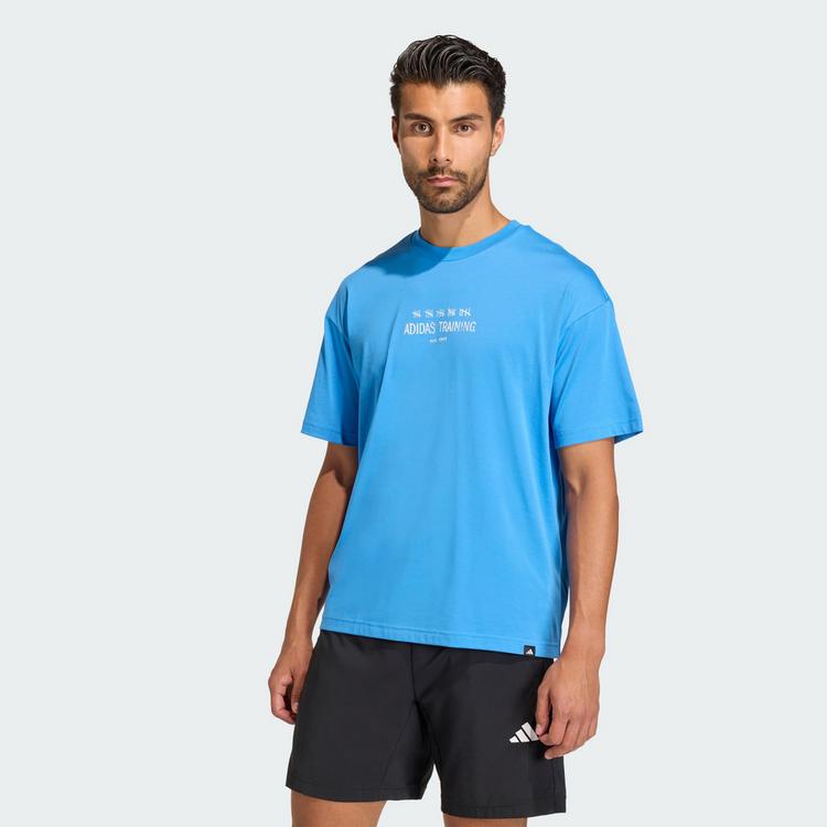 adidas adidas CLIMACOOL TECH TRAINING GRAFIK T-SHIRT T-Shirt Herren - Ray Blue - 0 | SportScheck