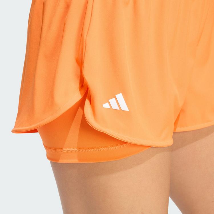 adidas adidas TENNIS CLIMACOOL 2IN1 MATCH SHORTS Tennisshorts Damen - Pure Orange - 0 | SportScheck