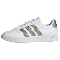 adidas GRAND COURT 3.0 SCHUH Sneaker Damen Cloud White / Cyber Metallic / Cloud White