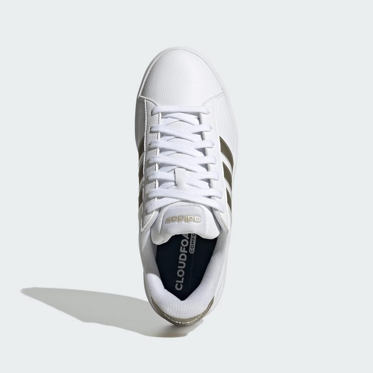 adidas adidas GRAND COURT&nbsp;3.0 SCHUH Sneaker Damen - Cloud White / Cyber Metallic / Cloud White - 1 | SportScheck