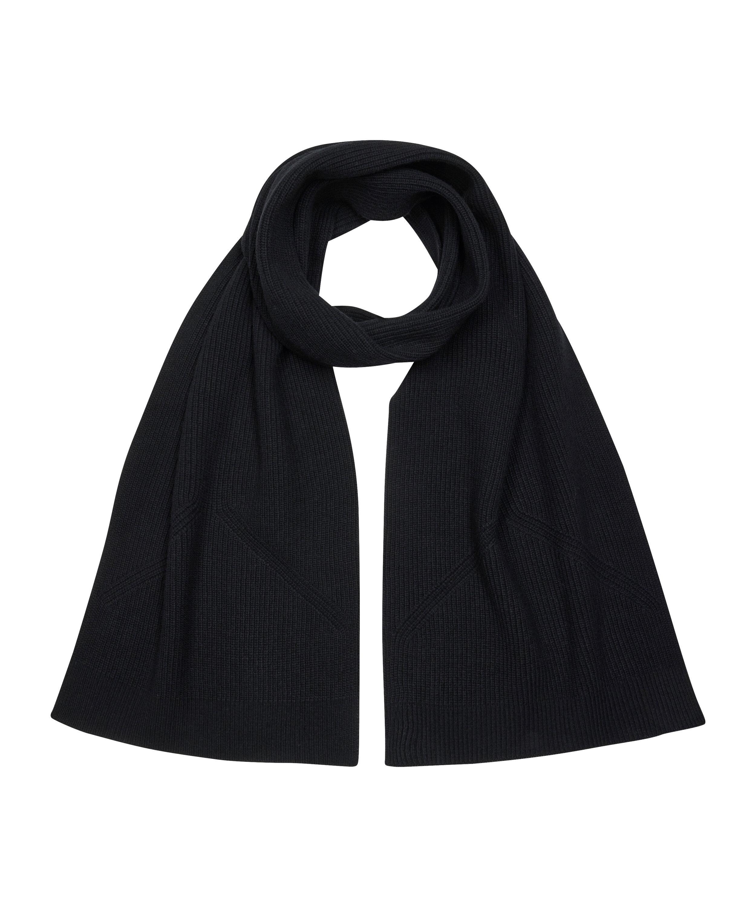 Falke SEL Structured Lambswool Scarf m Schal - black (3000)