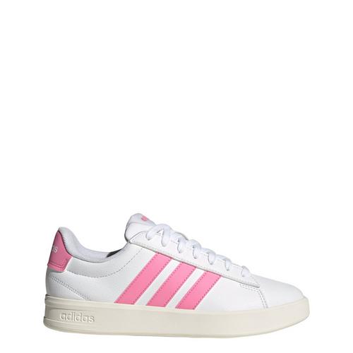 Rückansicht von adidas GRAND COURT 3.0 SCHUH Sneaker Damen Cloud White / Bliss Pink / Core White