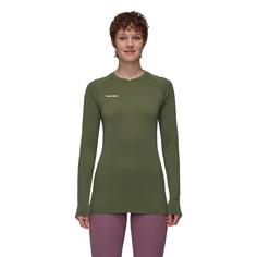 Rückansicht von Mammut Trift Langarmshirt Damen marsh