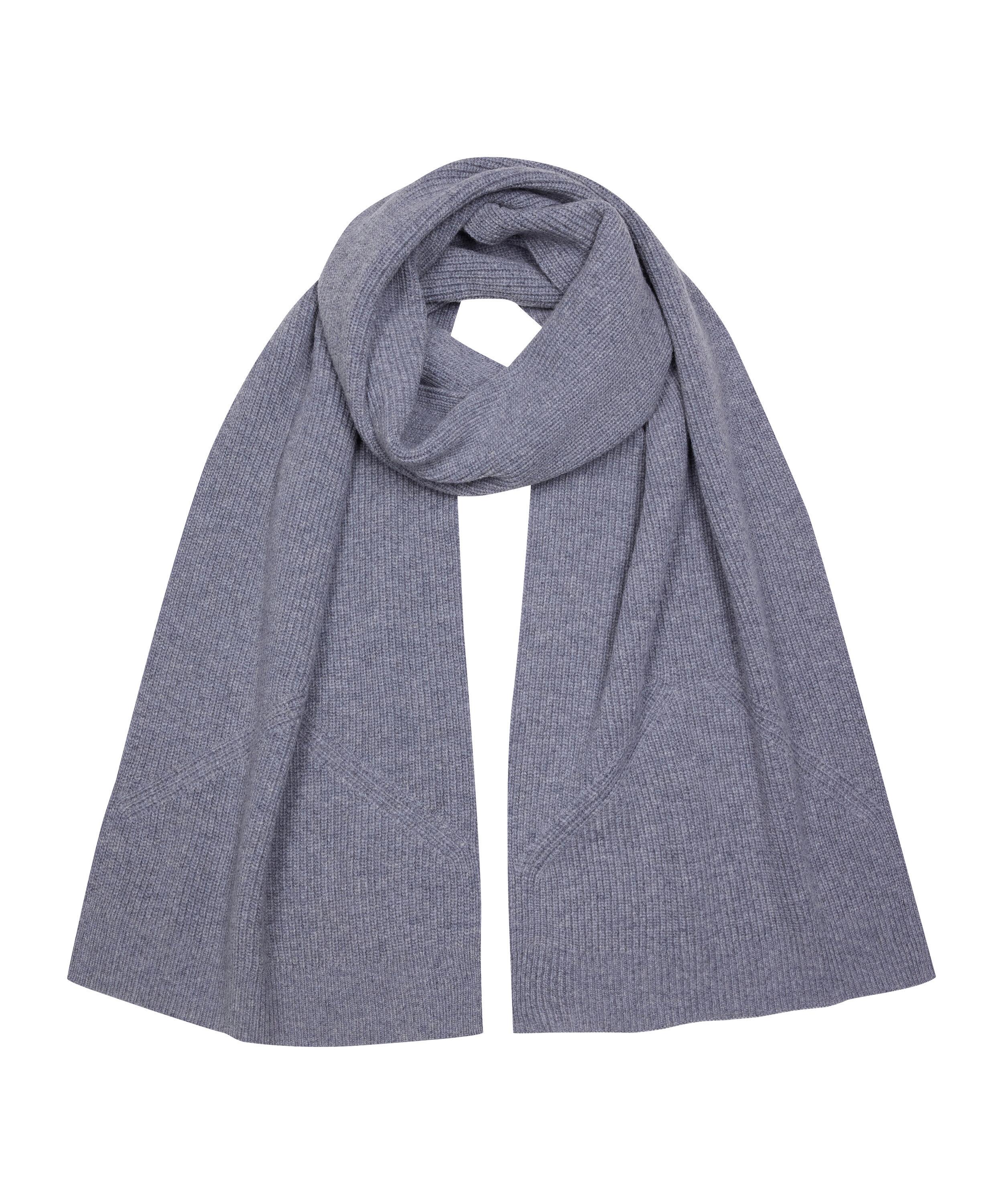 Falke SEL Structured Lambswool Scarf m Schal - grey mel. (3233)
