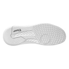 Rückansicht von Kempa Kourtfly Jr Hallenschuhe Kinder schwarz/weiß/gold