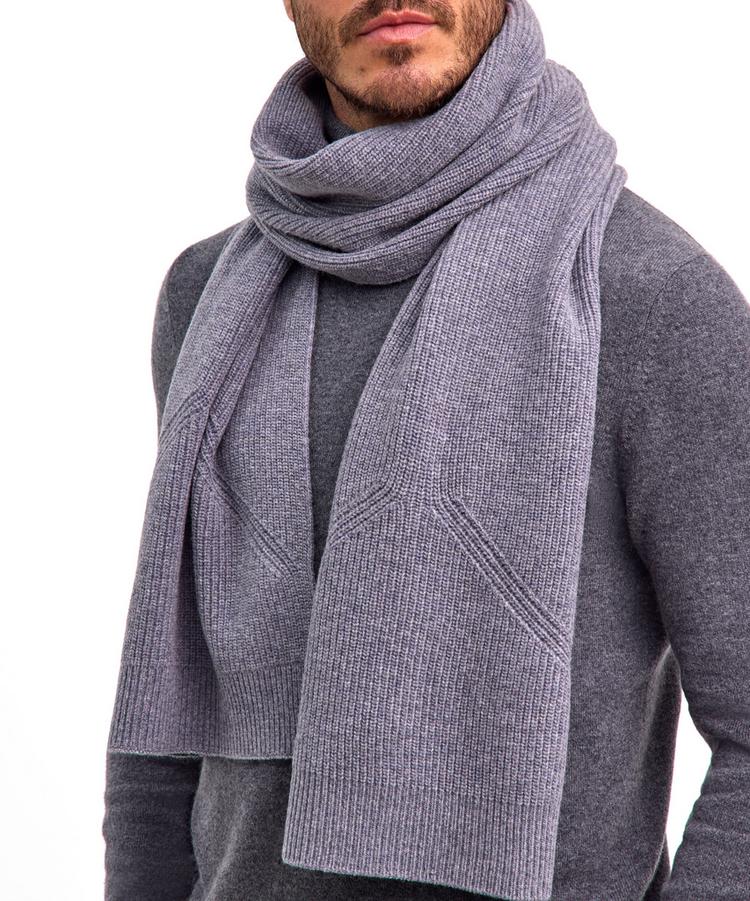Falke Falke SEL Structured Lambswool Scarf m Schal - grey mel. (3233) - 0 | SportScheck