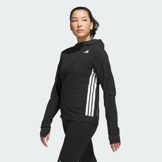 Rückansicht von adidas Adizero Laufjacke Laufjacke Damen Black / Black
