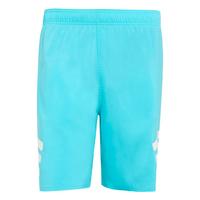adidas 3-Streifen 8-Inch Badeshorts Badehose Herren - Lucid Cyan / White