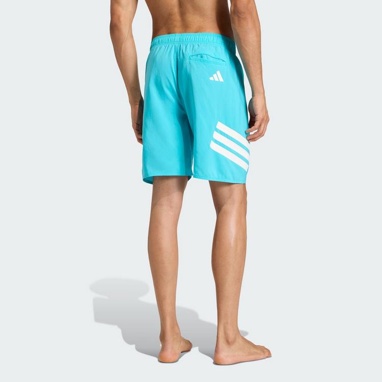 adidas adidas 3-Streifen 8-Inch Badeshorts Badehose Herren - Lucid Cyan / White - 1 | SportScheck