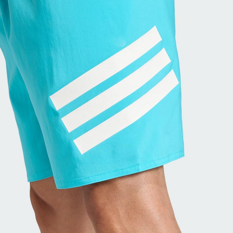 adidas adidas 3-Streifen 8-Inch Badeshorts Badehose Herren - Lucid Cyan / White - 1 | SportScheck