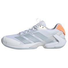adidas adizero Ubersonic 5 Tennisschuh Tennisschuhe Damen Cloud White / Halo Blue / Beam Orange