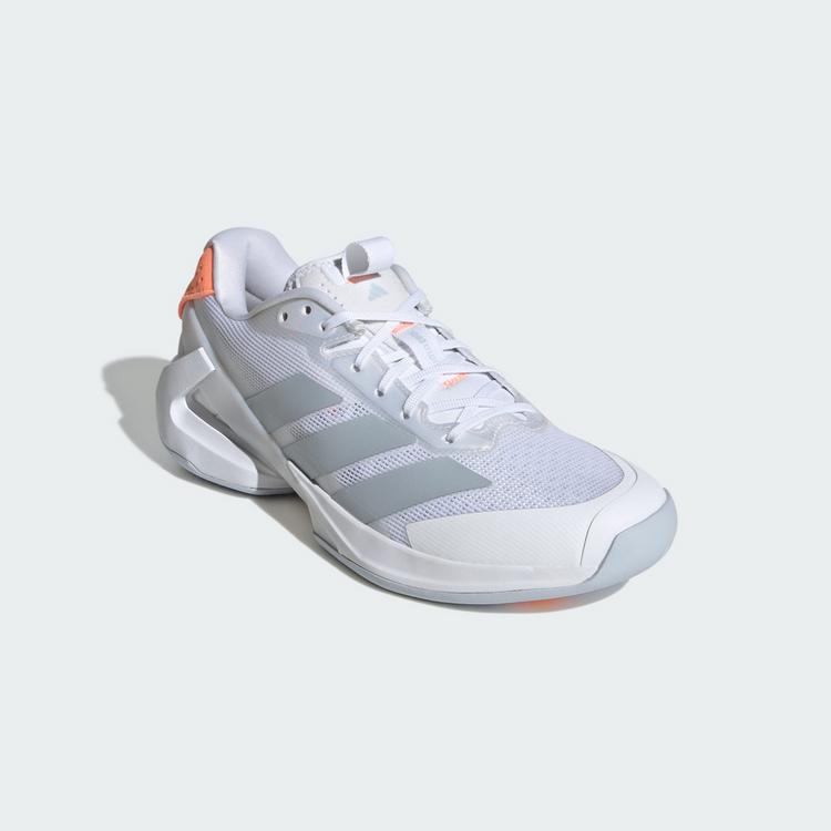 adidas adidas adizero Ubersonic 5 Tennisschuh Tennisschuhe Damen - Cloud White / Halo Blue / Beam Orange - 3 | SportScheck