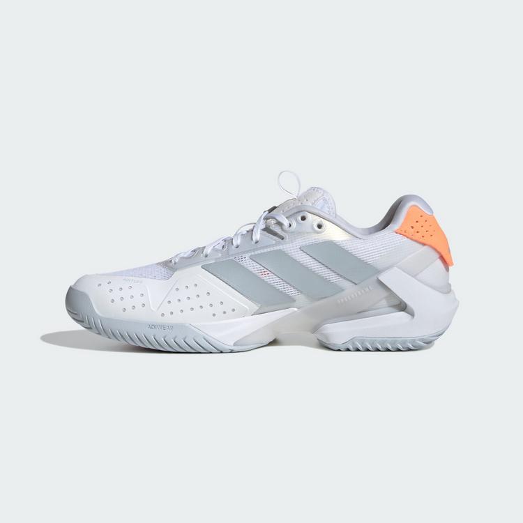 adidas adidas adizero Ubersonic 5 Tennisschuh Tennisschuhe Damen - Cloud White / Halo Blue / Beam Orange - 5 | SportScheck