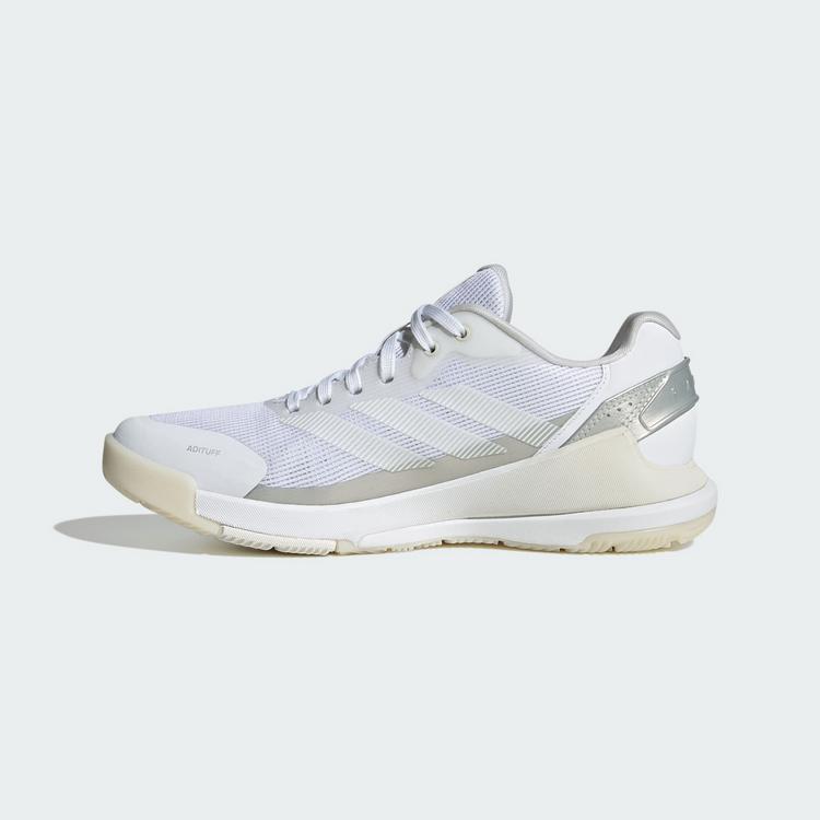 adidas adidas Crazyquick Lightstrike Padel-Schuh Tennisschuhe Damen - Cloud White / Cloud White / Zero Metalic - 5 | SportScheck