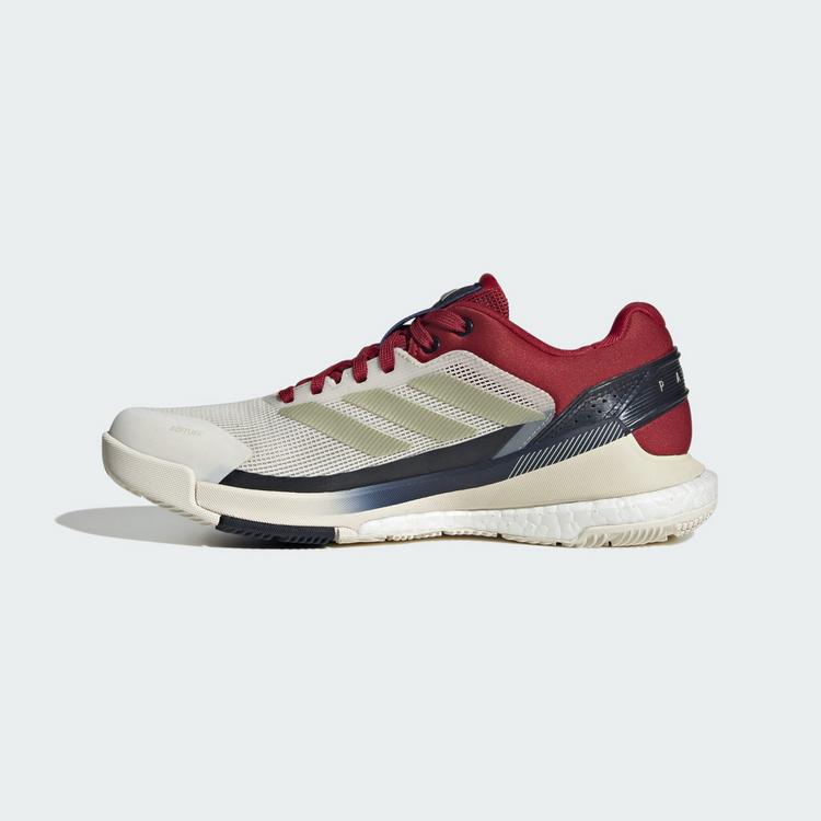 adidas adidas Crazyquick BOOST Padel-Schuh Tennisschuhe Damen - Chalk White / Ice Gold Met. / Team Victory Red - 5 | SportScheck