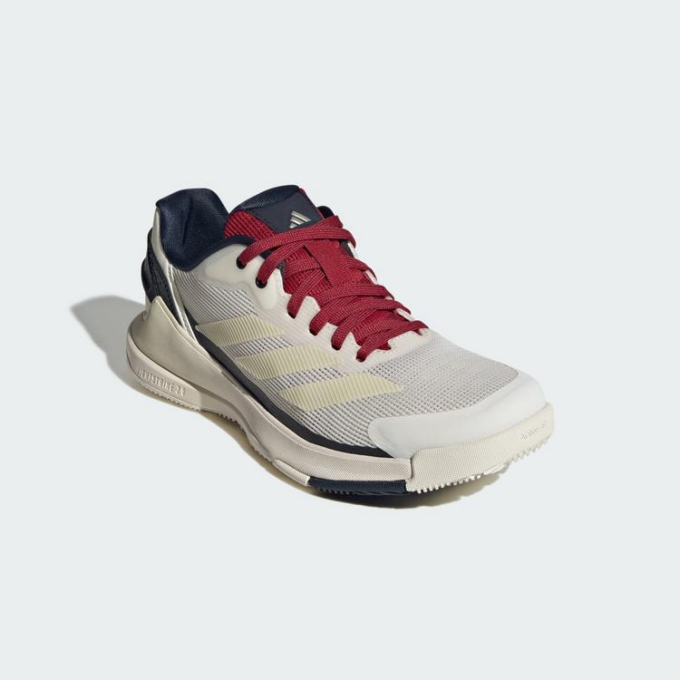 adidas adidas Crazyquick Lightstrike Padel-Schuh Tennisschuhe Damen - Chalk White / Ice Gold Met. / Team Victory Red - 3 | SportScheck