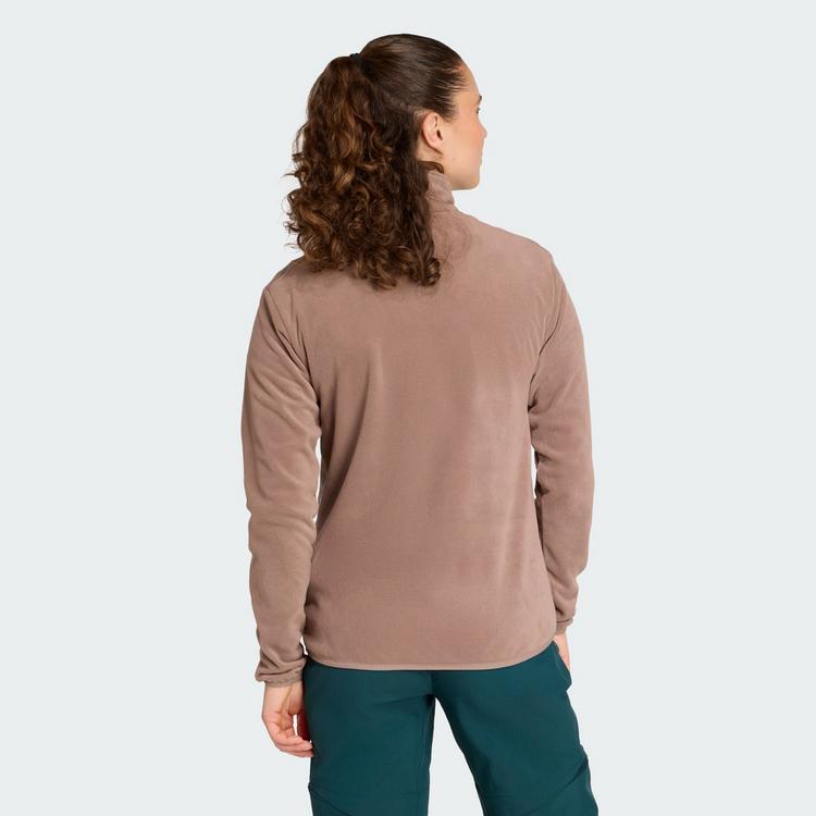 adidas adidas Multi Essentials 1/2 Zip Fleeceoberteil Fleecepullover Damen - Trace Brown - 1 | SportScheck