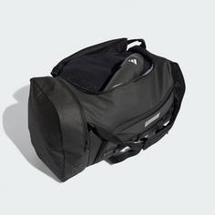 Rückansicht von adidas adidas Hybrid Duffelbag Reisetasche Black / Reflective Silver
