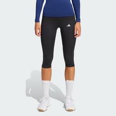 Rückansicht von adidas TECHFIT Capri Leggings Leggings Damen Dark Blue
