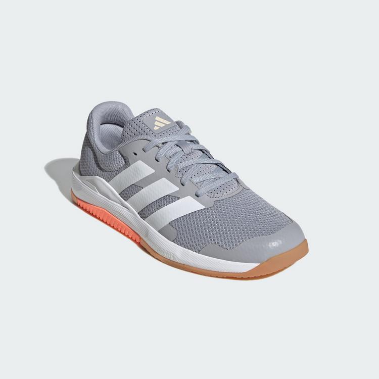 adidas adidas Dropset Base-Trainingsschuhe Fitnessschuhe Damen - Halo Silver / Cloud White / Beam Orange - 3 | SportScheck
