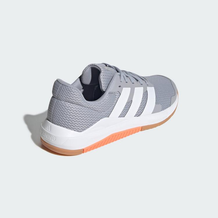 adidas adidas Dropset Base-Trainingsschuhe Fitnessschuhe Damen - Halo Silver / Cloud White / Beam Orange - 4 | SportScheck