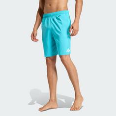 Rückansicht von adidas Badeshorts, 8 Zoll Badeshorts Herren Lucid Cyan / White