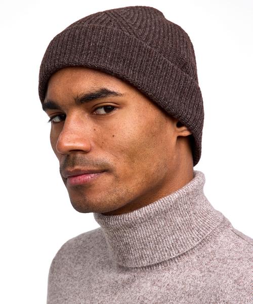 Rückansicht von Falke SEL Structured Lambswool Beanie m Beanie buckeye mel. (5046)
