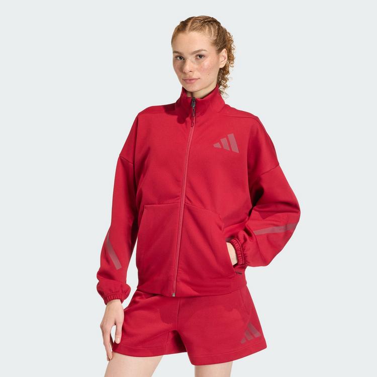 adidas adidas adidas Z.N.E. Trainingsjacke Trainingsanzug Damen - Active Maroon - 0 | SportScheck