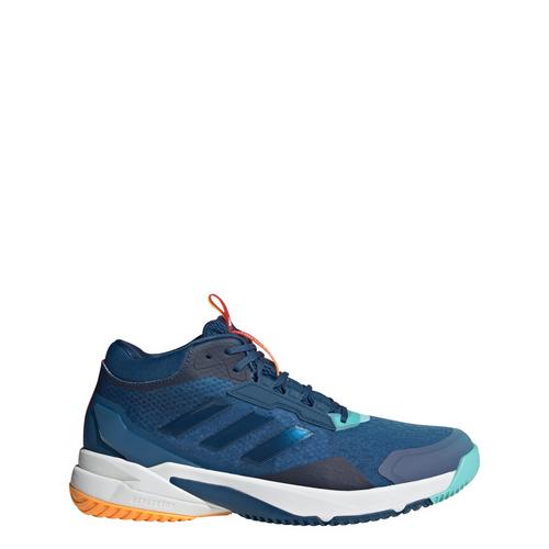 Rückansicht von adidas Crazyflight 6 Mid Indoor Schuh Hallenschuhe Herren Dusky Petrol / Dusky Petrol / Flash Aqua
