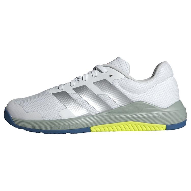 adidas adidas Dropset Base-Trainingsschuhe Fitnessschuhe Damen - Cloud White / Matte Silver / Wonder Sage - 0 | SportScheck
