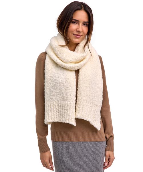 Rückansicht von Falke SEL Bouclé Scarf w Schal woolwhite (2060)