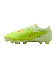 Rückansicht von Nike Phantom 6 Low Pro FG/MG Max Voltage Kids Fußballschuhe Kinder gelbschwarz