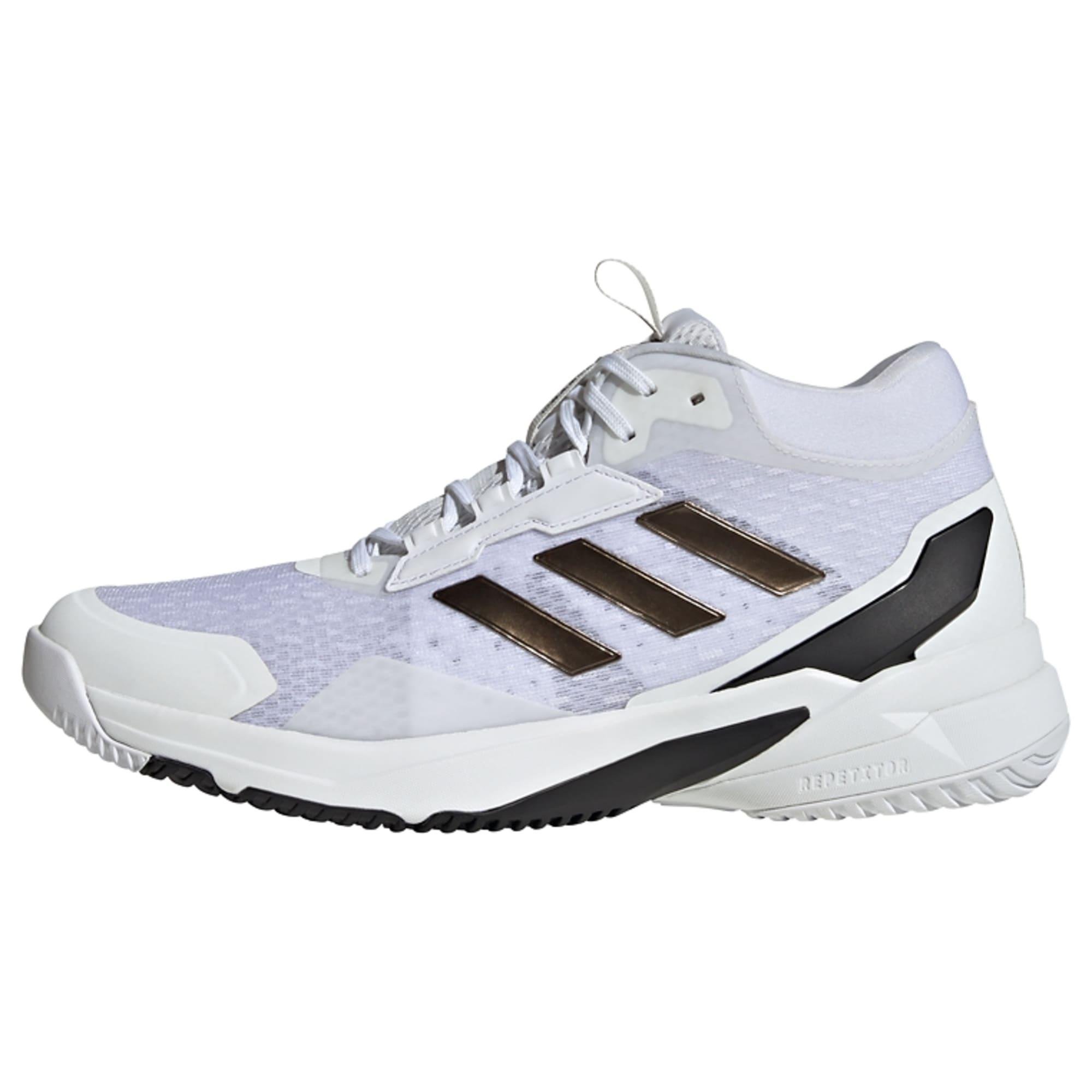 adidas Crazyflight 6 Mid Indoor Schuh Hallenschuhe Herren - Cloud White / Core Black / Cloud White