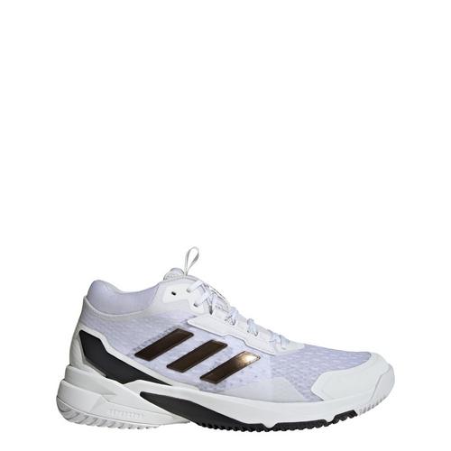 Rückansicht von adidas Crazyflight 6 Mid Indoor Schuh Hallenschuhe Herren Cloud White / Core Black / Cloud White