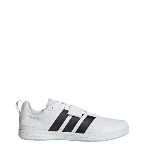 Rückansicht von adidas Die Total Weightlifting Schuhe Fitnessschuhe Cloud White / Core Black / Grey One