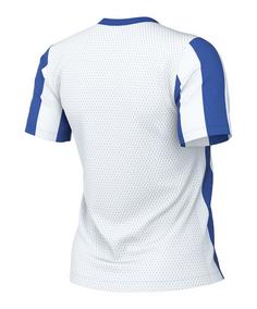 Rückansicht von Nike Stripe Divison V Trikot Damen Fußballtrikot Damen weissblau