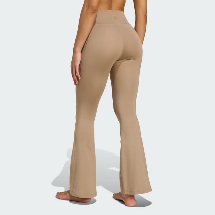 adidas adidas All Me Essentials Flare Leggings Tights Damen - Chalky Brown / Chalky Brown - 1 | SportScheck