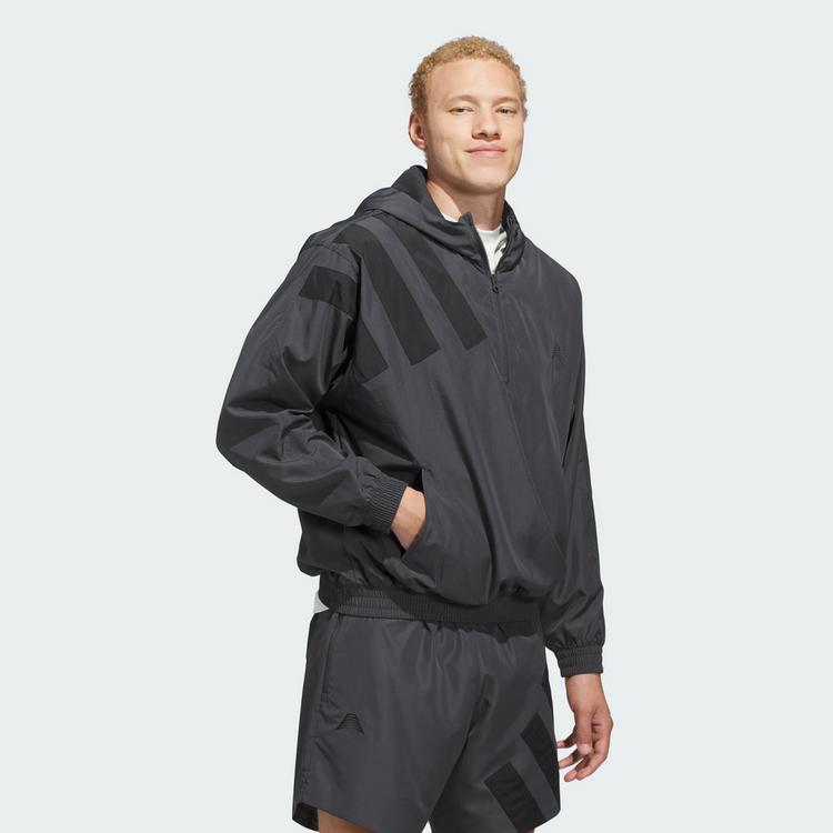 adidas adidas Anthony&nbsp;Edwards&nbsp;Anorak&nbsp;Pullover Outdoorjacke Herren - Carbon - 0 | SportScheck