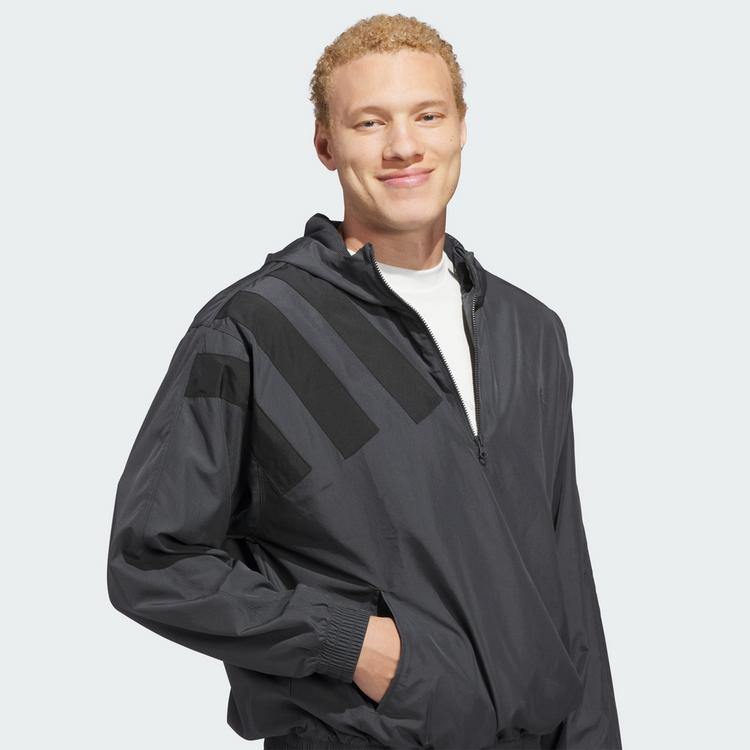 adidas adidas Anthony&nbsp;Edwards&nbsp;Anorak&nbsp;Pullover Outdoorjacke Herren - Carbon - 0 | SportScheck