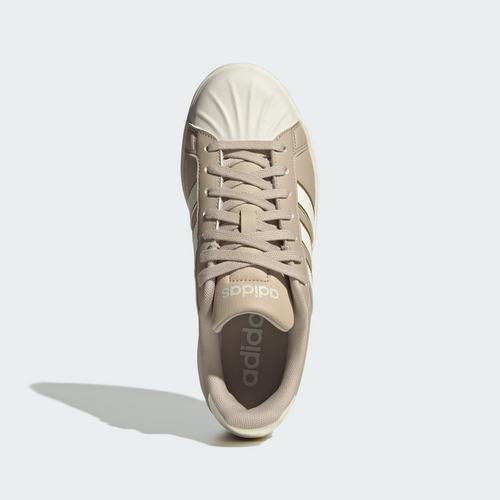 Rückansicht von adidas Streettalk Sneaker Damen Wonder Beige / Off White / Gold Metallic
