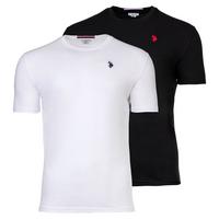 U.S. Polo Assn. T-Shirt T-Shirt Herren - Wei&szlig;/Schwarz